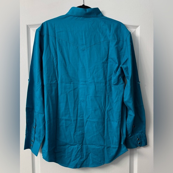 Coevals Club Mens Western Cowboy Pearl Snap Dress Long Sleeve Shirt - Picture 12 of 16